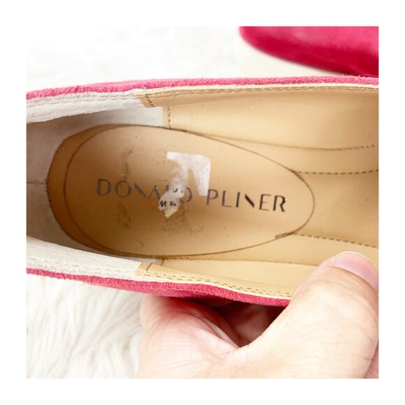 Donald Pliner May Red Suede Patent Leather Slip-On Loafers Women’s Size 6.5M - Picture 9 of 13